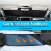 Nicecar88 For Toyota Tundra 22+ Black Car Windshield Sun Visor