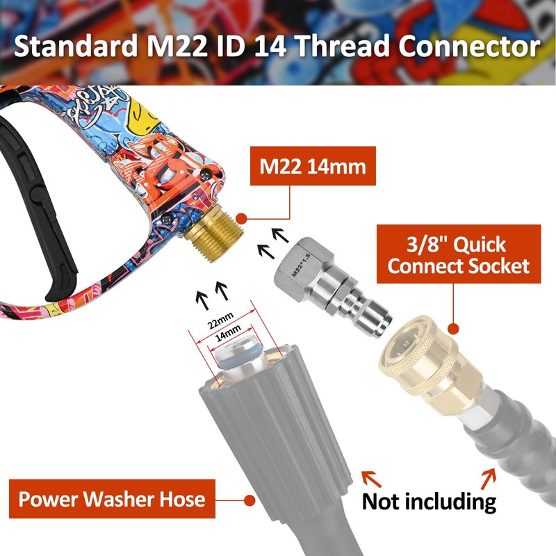 BEAR FORCE Pressure Washer Spray Gun Power Washer Short Gun