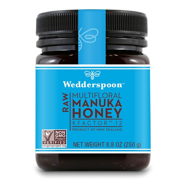 Wedderspoon Raw Premium Genuine New Zealand Manuka Honey, 8.8 Ounce