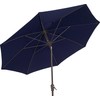 FiberBuilt Umbrellas Terrace Umbrella with Push-Button Tilt, 9 Foot Navy