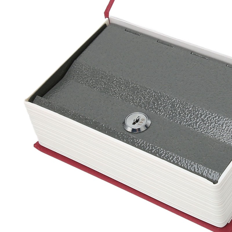 Book Safe Storage Box with Keys Stainless Steel Secret Hidden