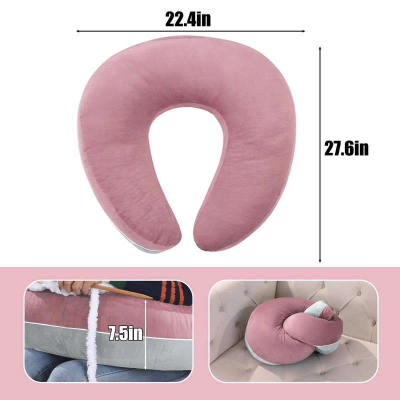 HOMBYS Crochet Pillow for Lap Support,Gaming Pillow for Lap,Lap Pillow