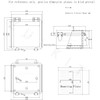 Zulkit Junction Box IP67 Waterproof Electrical Box Hinged Clear Cover
