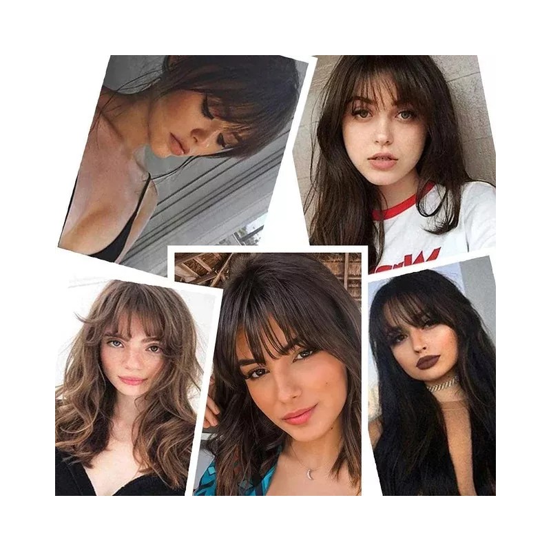 Dtup Flequillo Postizo 100% Cabello Humano C/clip Premium Quality