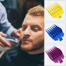 10pcs Clipper Guards for Wahl, Professional Hair Clipper Guide Combs Replacement Guards Attachment Compatible with Wahl Clippers (Assorted Color)