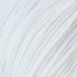 Lukche Cotton Jeans Yarn, 55% Cotton 45% Acrylic, Amigurumi Yarn, Soft Cotton Yarn for Crochet and Knitting, 1.76 Oz (50 Gr) / 180 Yards (165 Mt) (White, 3 Skein)