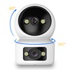 ECO-TH Dual Lens Indoor Pan/Tilt Home Smart Security Camera, 1080p