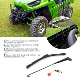 for polaris ranger 1000 long manual wiper kit Yctze Wiper Blade Windshield Wiper Blade Windshield Wiper Blades Universal Windscreen Wiper Blade Windshield Wiper Bladepolycarbonate manual wiper hand op