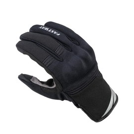 FAST WAY H 2301 Men's Motorcycle Gloves, CE Certified, Leather Textile Mix, Breathable, Touchscreen Compatible, Adjustable Velcro Fastening, for Summer and Transitional Period