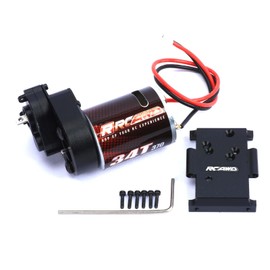 RCAWD CR18P 370 Motor 34T Metal Gearbox Combo Transmission for Hobby Plus 1/18 CR18P Rock Van & Trail Hunter Upgrade Parts