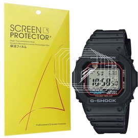 Blueshaweu Screen Protector Compatible with Casio Watch GW-M5610U, HD Clear Flexible TPU Screen Protector [Pack of 6] Compatible with Casio Watch GW-M5610U-1ER (Transparent)