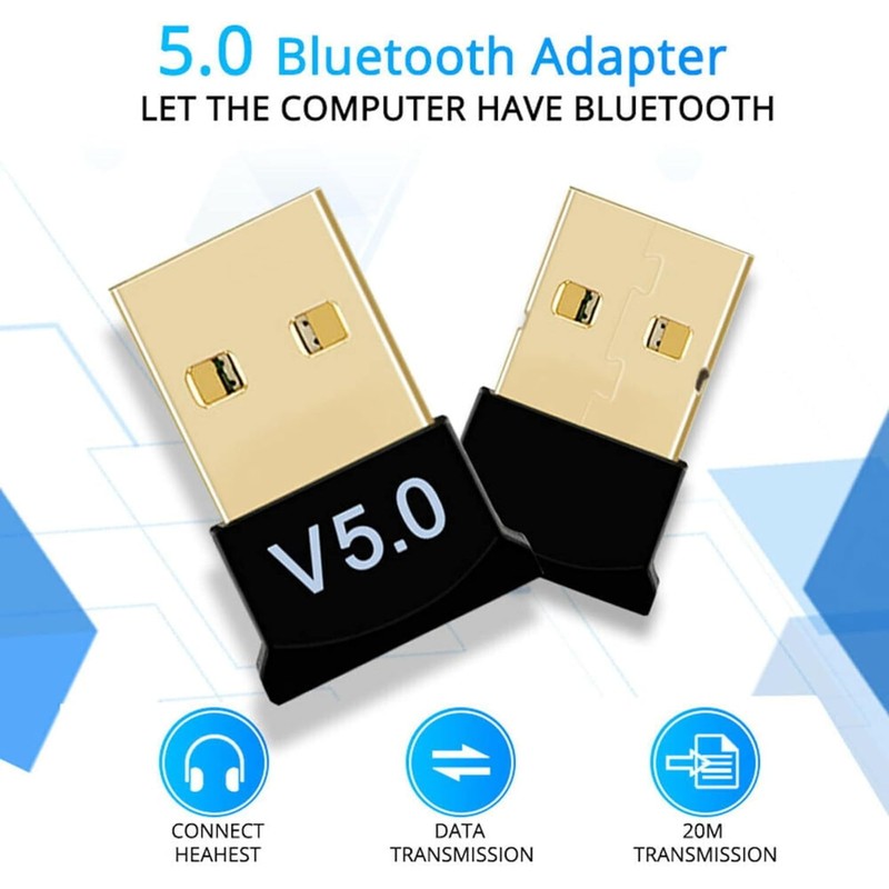 Nano USB Bluetooth 5.0 Dongle Adapter for Long Range Bluetooth