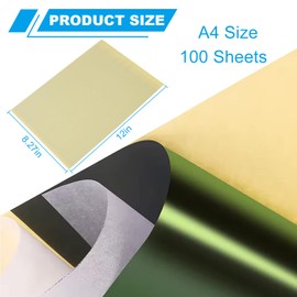 Tattoo Transfer Paper 100 Sheets, Thermal Stencil Paper for Tattooing A4 Professional Tracing with Crisp Transfer 4 Layer Stencil Paper 8.27" x 12" Tattoo Supplies for Studios & Beginners