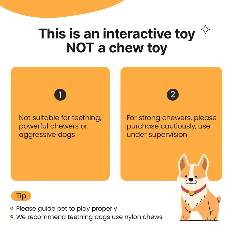 Potaroma Dog Ball Toys with Rope, Interactive Motion Activated 3