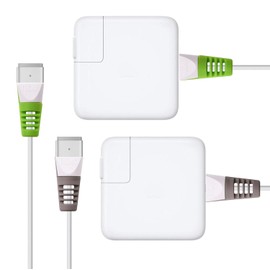 TUDIA Klip - Protector de cable de carga (para MacBook Pro con visualización Retina), color gris y verde