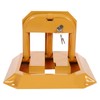 Orange Car Parking Lock,Folding Car Parking Lock with Keys,Manual Parking