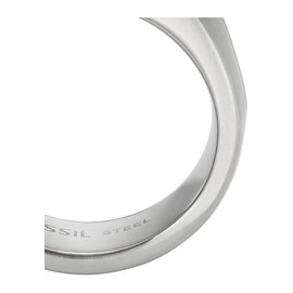 Fossil 32025267 Men's Ring Stainless Steel, Stainless Steel, No Gemstone