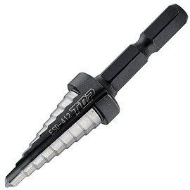 TOP ESD-412 Hex Shank Step Drill for Electric Drills, 0.2 - 0.5 inches (4 - 12 mm), Anti-Shedding Stopper Included