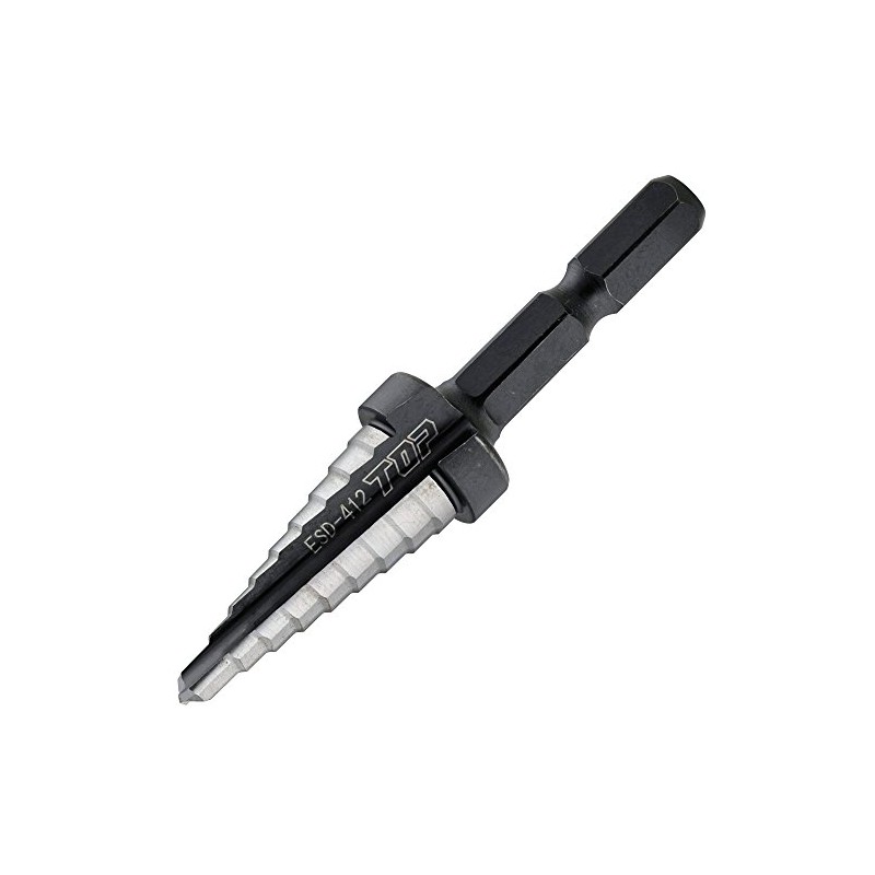 TOP ESD-412 Hex Shank Step Drill for Electric Drills, 0.2