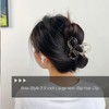 3.9" Haarklammern Große Glänzende Rutschfeste Haarklammern für Damen mit dünnem