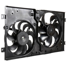 cciyu Dual Radiator Condenser Fan Fit for 1998-2005 for 620-773 621000 75371 FA70174 1C0121206A 1C0121206B 1C0121207