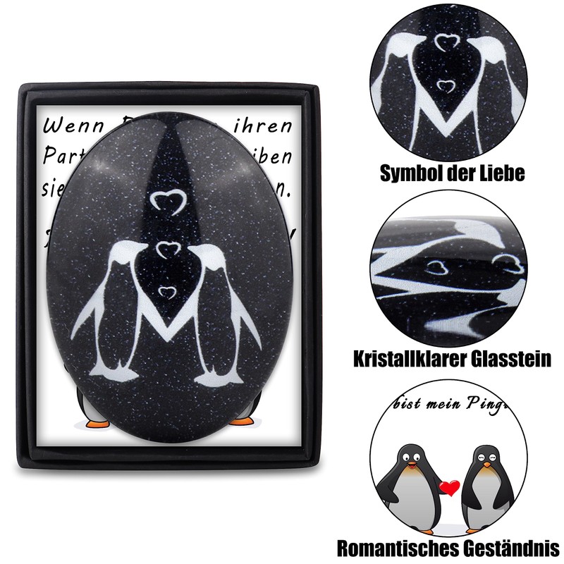 Rebundex Penguin Pebble Anniversary Gift Couple Wedding Gift
