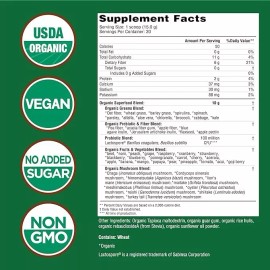 Country Farms Super Greens Organic Whole Food Supplement Natural Flavor 10.6oz