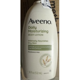 Aveeno Daily Moisturizing Lotion, Fragrance Free, 18 fl oz (532 ml)