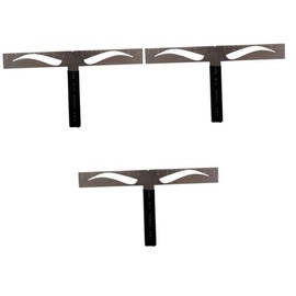 Ipetboom 3pcs Eyebrow Grooming Tools Set Eyebrow Stencil Ruler Drawing Tool for Lazy Makeup