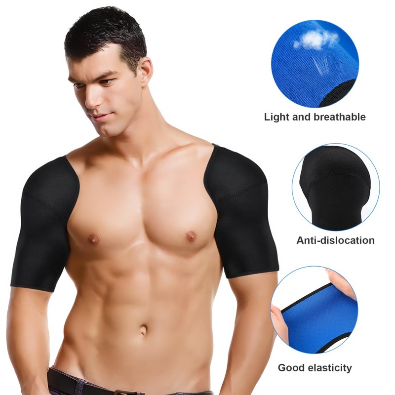 EXCEART SBR Double Shoulder Brace - Double Shoulder Support Wrap