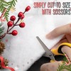 Lets Go Crimbo Large Artificial Fake Snow Blanket for Christmas