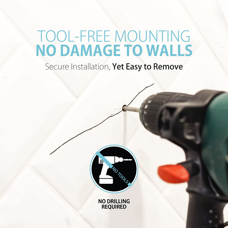 Better Living Products 77384 CLEVER Soap and Shower Triple Dispenser,