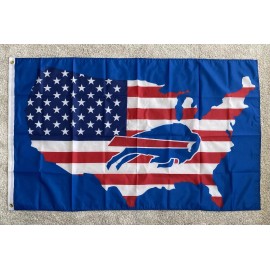 Buffalo Bills Football Usa Flag