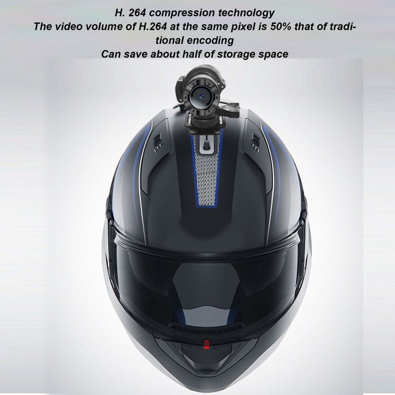 HD 1080P Bike Motorcycle Helmet Camera WiFi Flashlight Camera Anti