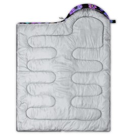 Axolotl Beautiful Iridescent Flowers Sleeping Bag for Adults Kids Girls Boys Teens–Lightweight Black Neon Flower Sleeping Bags,Waterproof Portable Sleeping Bag for Camping Backpacking Outdoor Indoor