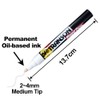TRANSON 2 White Paint Markers for Fabric Rock Craft Diy