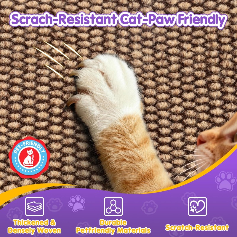 Wall Cat Scratcher for Indoor Cats,19.6x7.8”Corner Cat Scratcher,Cat Scratch Pad