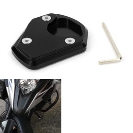 xitomer Kickstand Shoe Fit for Trident 660 2021-2022 Kickstand Shoe, Side Stand Foot Enlarger Kickstand side stand enlarger (Black)