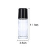 2Pcs 50ml/1.7oz Clear Glass Deodorant Roller Bottle with Plastic Roller