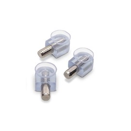 20 Clear-Blue Suction Cup Holders - 5.85mm Diameter Glass Shelf Support Pin, Long Pin Style 5.85 x 10.6mm