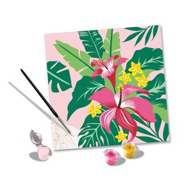 Ravensburger CreArt Tropical Plants Paint by Numbers Kit for Adults - 25983 - Painting Arts and Crafts for Ages 12 and Up
