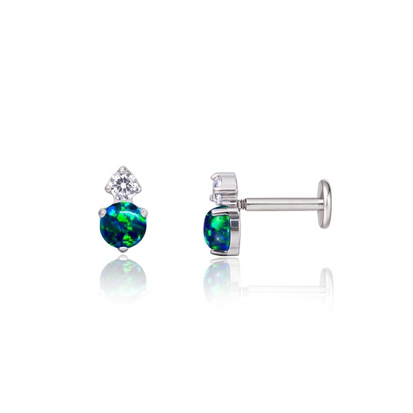 limerencia 18G Titanium Tragus Piercing, Pack of 2 Medical Lip