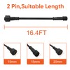 TINSUM Solar Extension Cable 5m16.4 Feet Extender Wires Cords Two