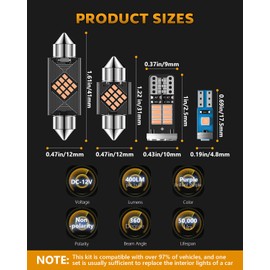 Zakolak 24PCS LED Interior Car Lights, Extremely Bright LED Bulb Kit, Applicable to Dome Map Door Lights and Other Parts Replacement for Your Cars, to Help You See Inside The Car at Night（Purple）