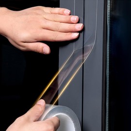 Noabaco Clear 2 Inch x 33 Ft Transparent Window Weather Sealing Tape - EVA Material, Draft Stopper, No Residue