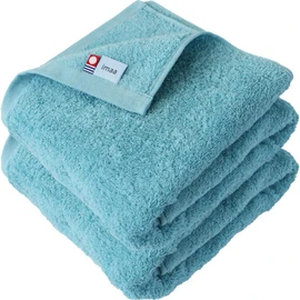 imaa Imabari Towel, Certified, Fluffy Bath Towel, Thin, Absorbent, Quick Drying, Made in Japan, Set of 2, 100% Cotton, Sky Blue