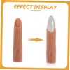 WOONEKY Acrylic Nails Practice Fake Fingers for Manicure Reusable Nail