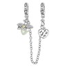 Amuefer Safety Chain Charms for Bracelets 925 Sterling Silver with