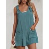 CUPSHE Women's Jumpsuit Scoop Neck Sleeveless Romper Wide Leg Pockets