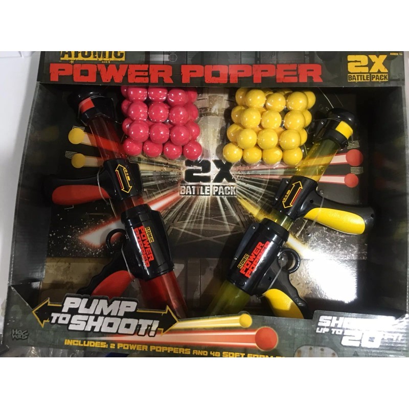 Hog Wild 2 Atomic Power Popper Guns Dual Battle Pack